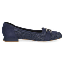 Load image into Gallery viewer, Caprice Navy Suede and Fabric Loafer|924201880
