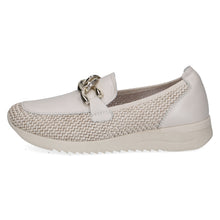 Load image into Gallery viewer, White and gray sneaker with a bow on a white background
