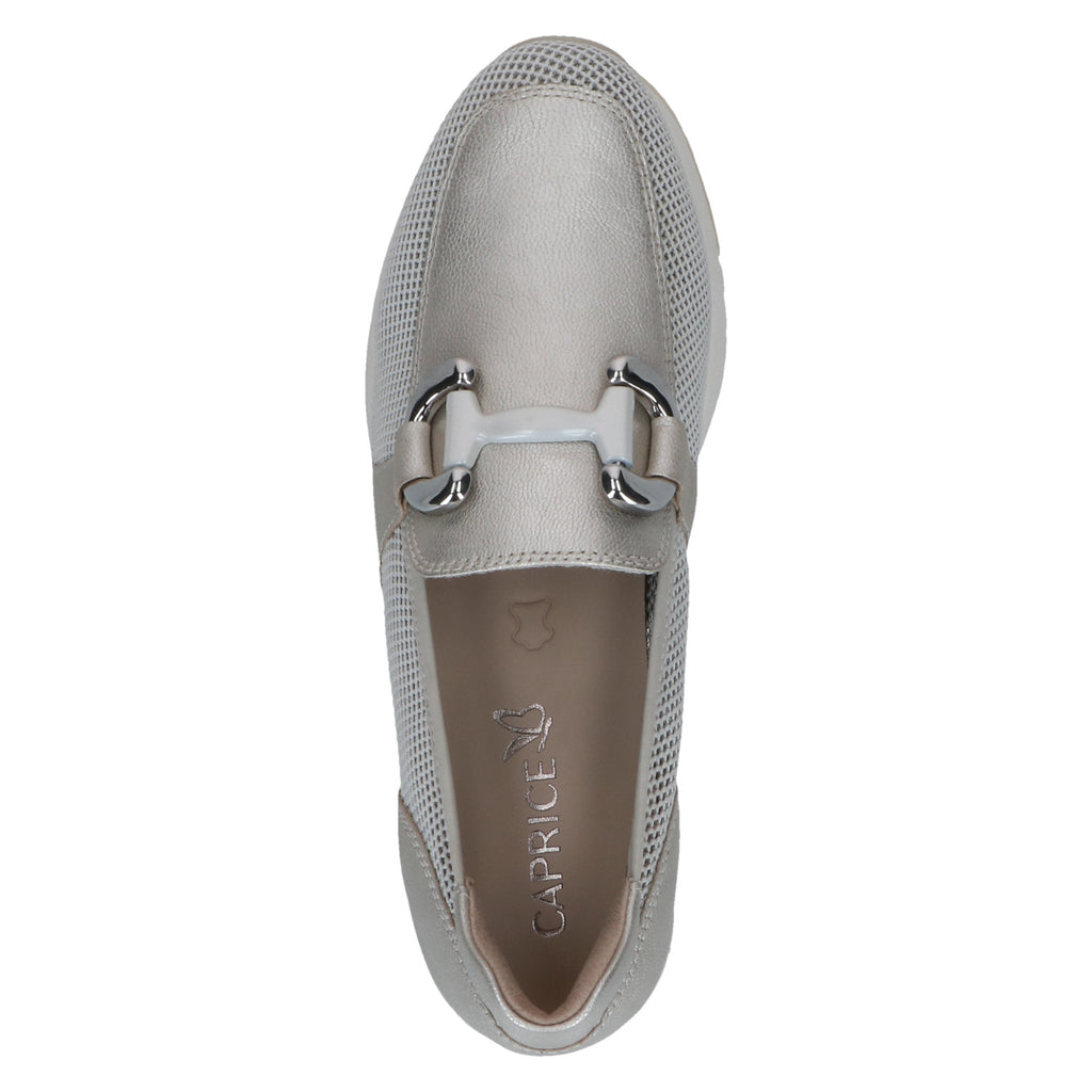Caprice Silver Comfort Loafer|924536960