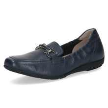 Load image into Gallery viewer, Caprice Navy Leather Loafer|924654877
