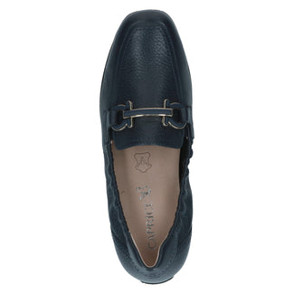 Caprice Navy Leather Loafer|924654877