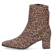 Load image into Gallery viewer, Caprice Wide Fit Stretch Leo Material Ankle Boot|925354420
