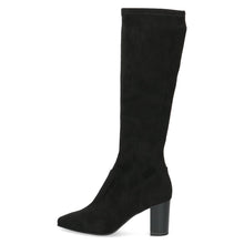 Load image into Gallery viewer, Caprice Wide Fit Black Stretch Knee High Boot|925520044
