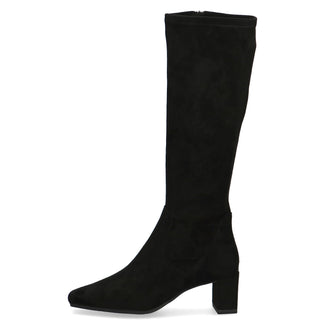 Caprice Wide Fit Black Stretch Knee High Boot|925547044