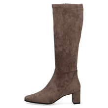 Load image into Gallery viewer, Caprice Wide Fit Brown Stretch knee High Boot|925547306
