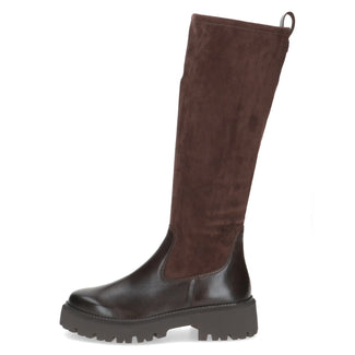 Caprice Wide Fit Dark Brown Knee High Boot|926509329