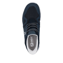 Load image into Gallery viewer, Rieker Navy Comfort Generous Fit Trainer|04355140
