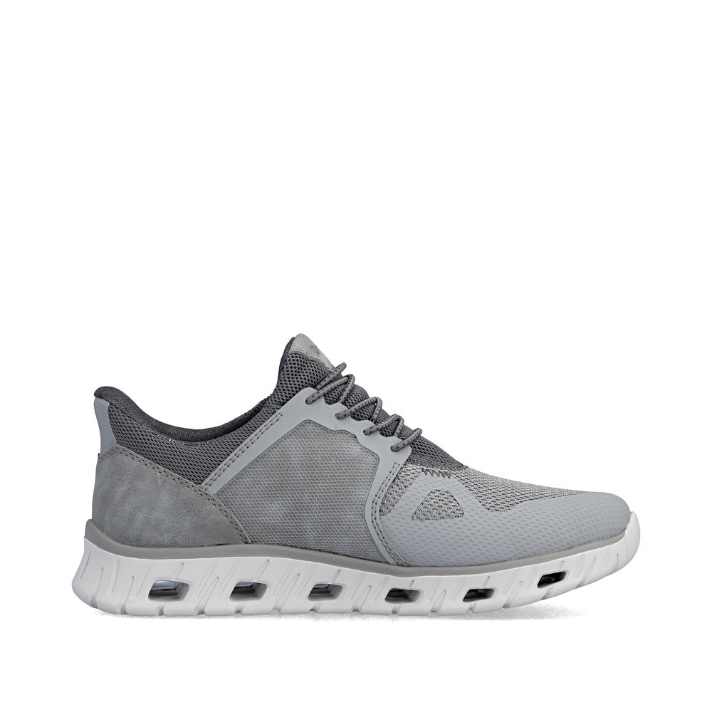 Rieker Grey Comfort Generous Fit Trainer|0435540
