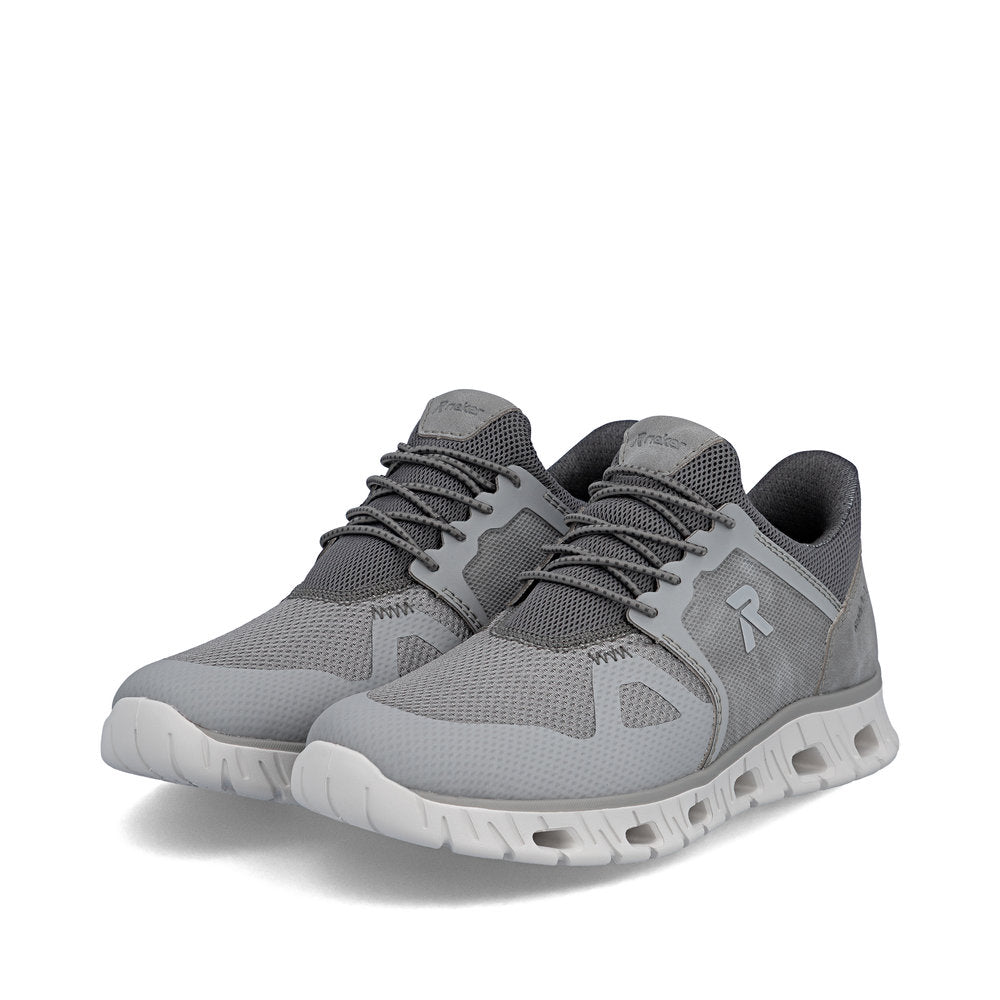 Rieker Grey Comfort Generous Fit Trainer|0435540