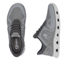 Load image into Gallery viewer, Rieker Grey Comfort Generous Fit Trainer|0435540
