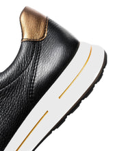 Load image into Gallery viewer, Ara Wide Fit Black Trainer|122480126H
