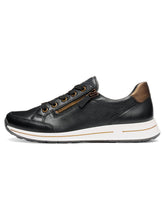 Load image into Gallery viewer, Ara Wide Fit Black Trainer|122480126H
