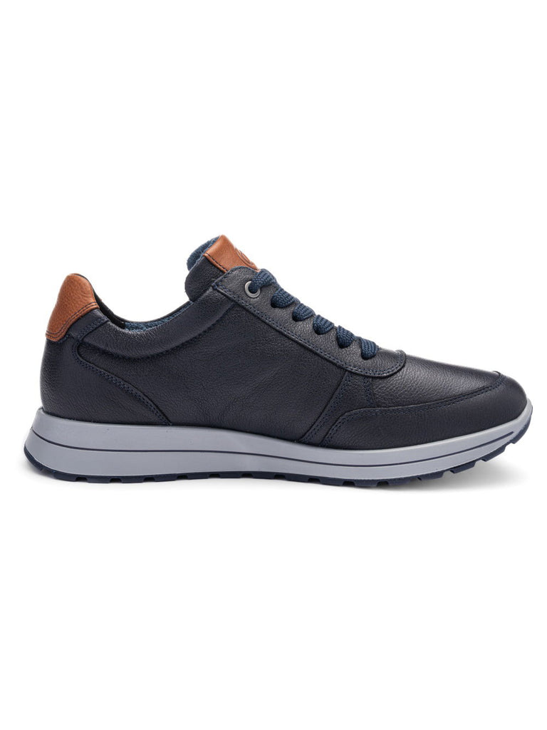 Ara Navy Wide Fit Comfort Trainer|112450112M