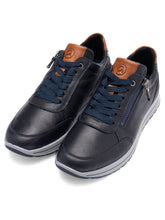 Load image into Gallery viewer, Ara Navy Wide Fit Comfort Trainer|112450112M
