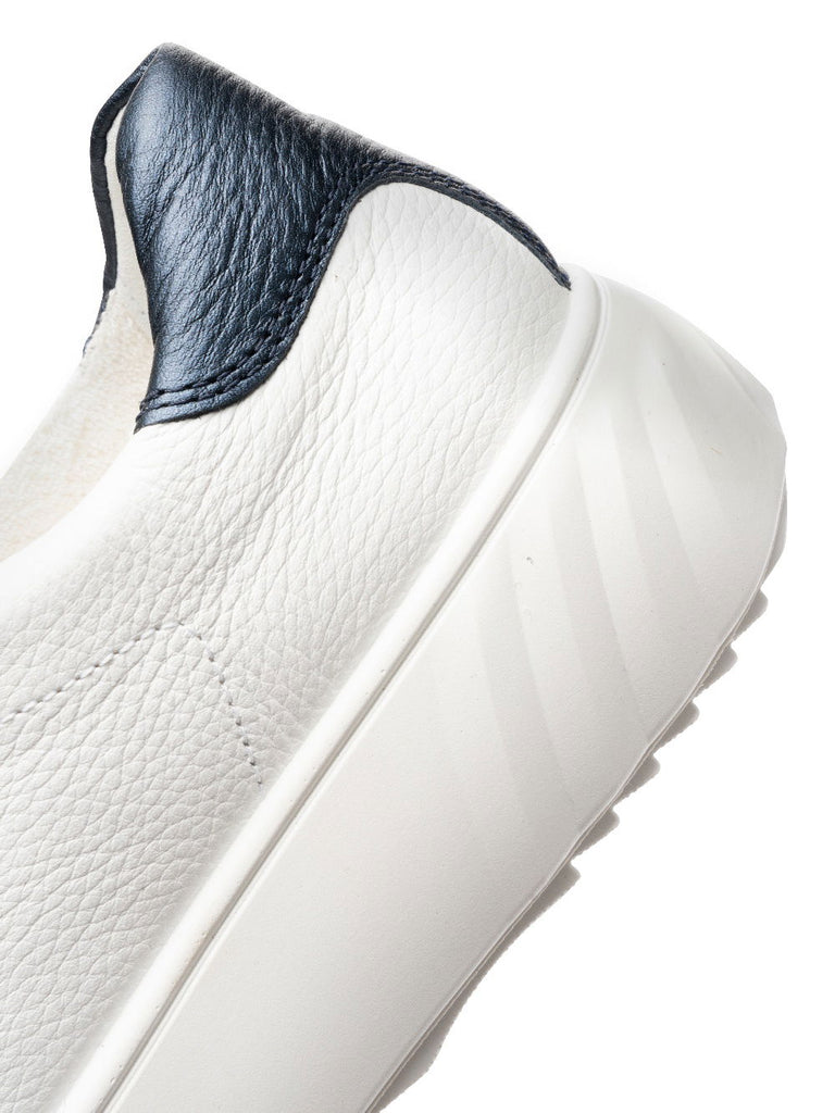 Ara White Wide Fit Platform Trainer|124652305B