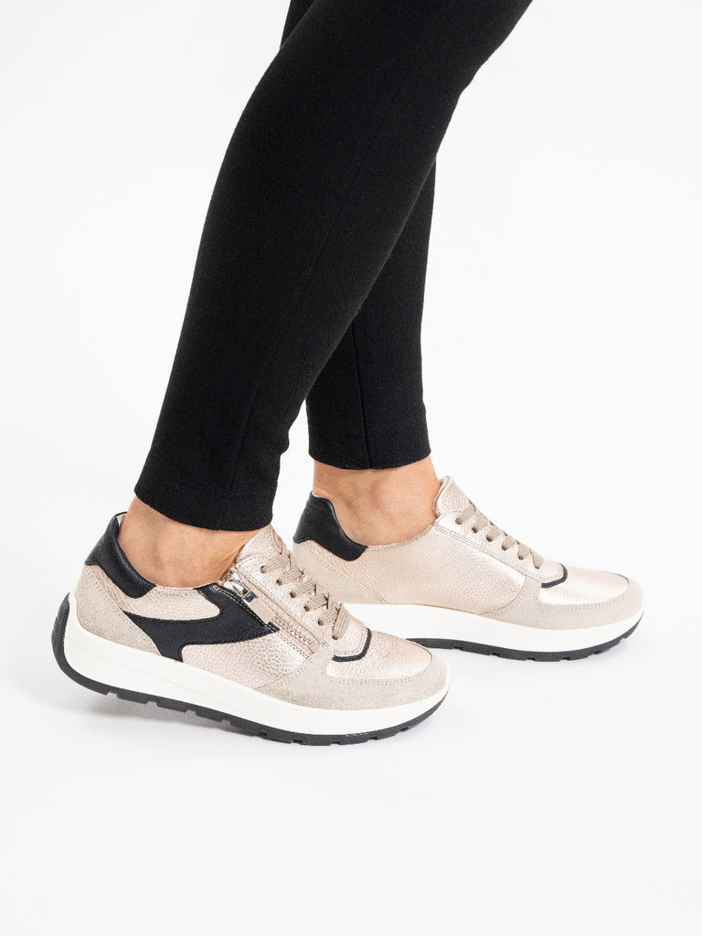 Ara Gold Wide Fit Trainer|122511208M