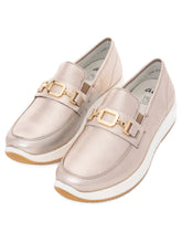 Load image into Gallery viewer, Ara Light Gold Wide Fit Loafer|122552808
