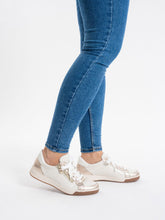 Load image into Gallery viewer, Ara Beige and Gold Trainer|123443263
