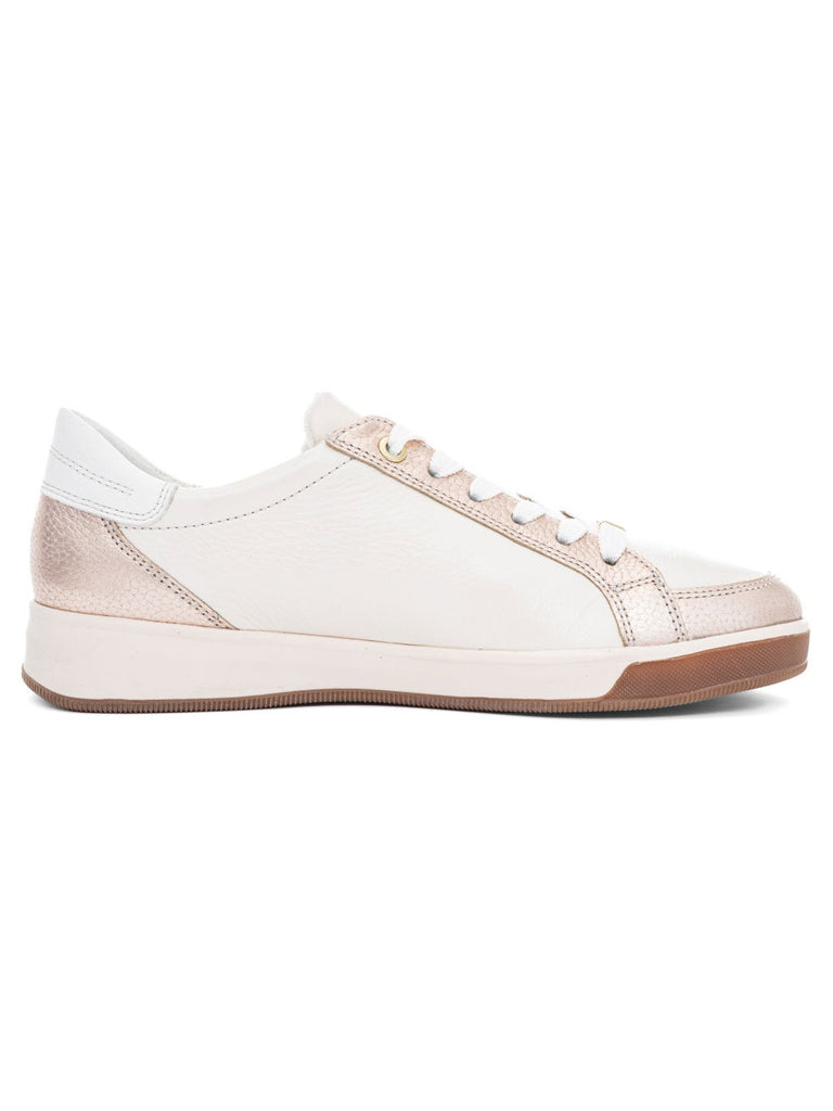 Ara Beige and Gold Trainer|123443263