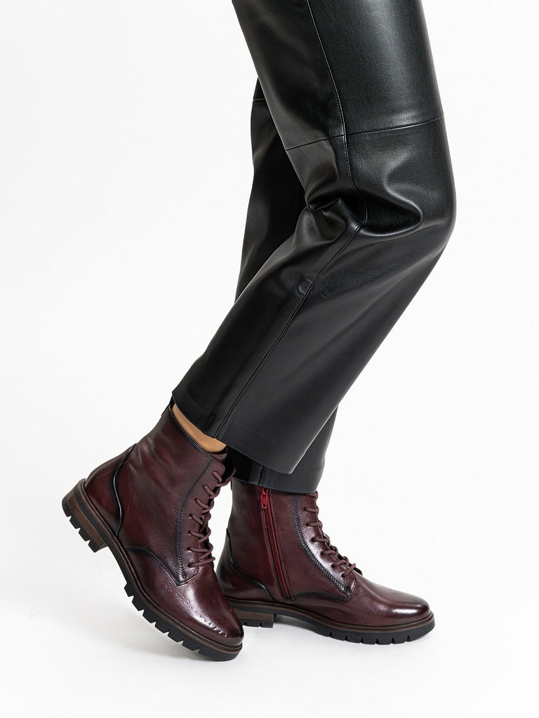 Ara Burgundy Ankle Boot|121126019