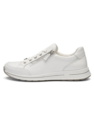 Ara White Wide Fit Trainer|125480144