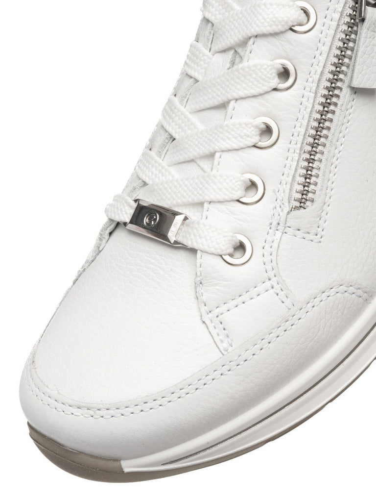 Ara White Wide Fit Trainer|125480144