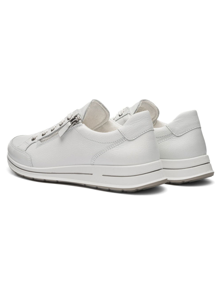 Ara White Wide Fit Trainer|125480144