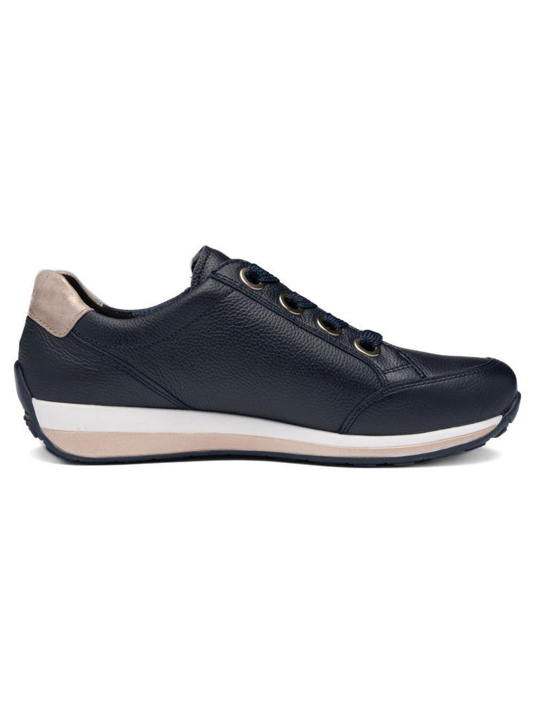 Ara Navy Wide Fit Trainer|126458712