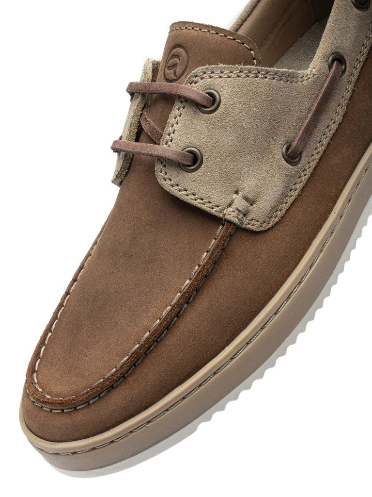 Ara Mocha Comfort Boat Shoe|112090114