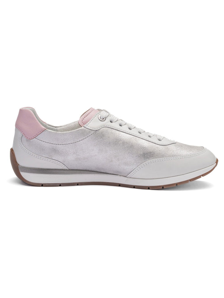 Ara Silver and Dusty Pink Trainer|125090404