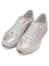 Load image into Gallery viewer, Ara Silver and Dusty Pink Trainer|125090404
