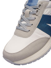 Load image into Gallery viewer, Ara White and Blue Wide Fit Trainer|122970207
