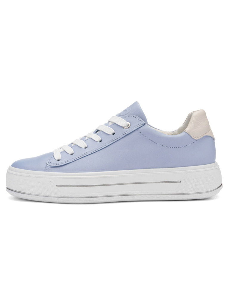 Ara Baby Blue Wide Fit Platform Trainer|122300382