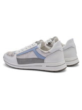 Load image into Gallery viewer, Ara Wide Fit Silver and Blue Trainer|122482604
