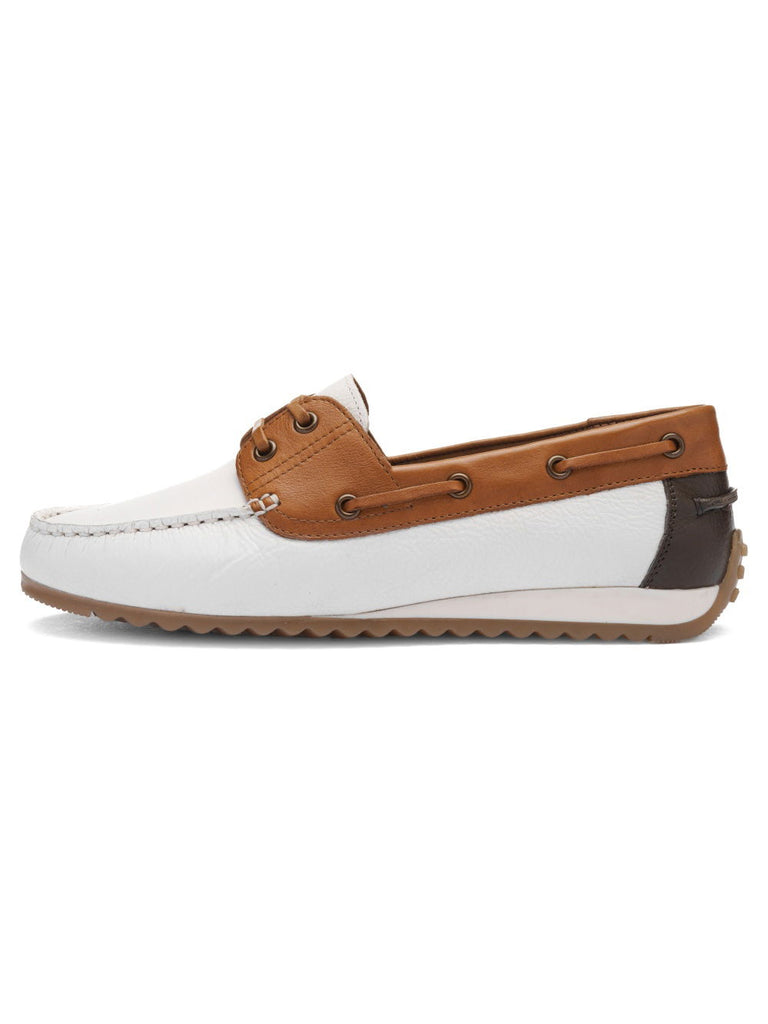 Ara White and Tan Loafer|122770404
