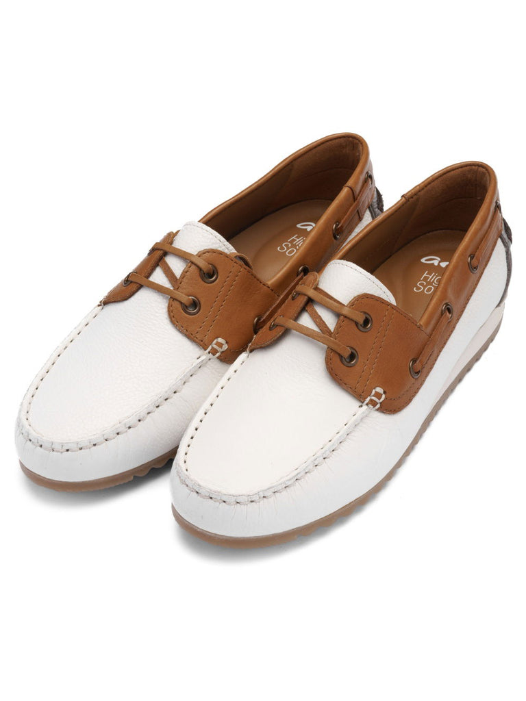 Ara White and Tan Loafer|122770404