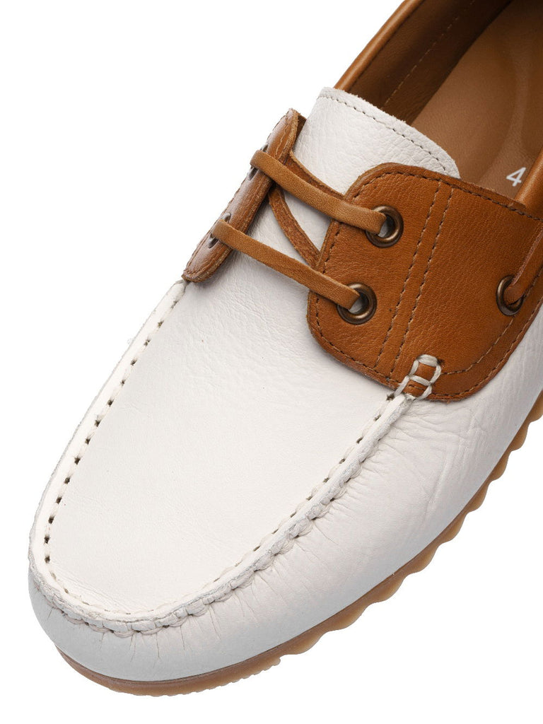 Ara White and Tan Loafer|122770404