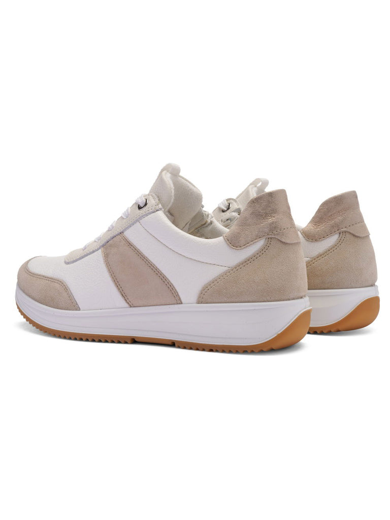 Ara White Wide Fit Trainer|122553208