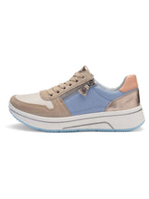 Load image into Gallery viewer, Ara Wide Fit Blue and Beige Trainer|122754089
