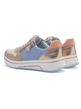 Load image into Gallery viewer, Ara Wide Fit Blue and Beige Trainer|122754089
