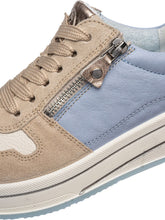 Load image into Gallery viewer, Ara Wide Fit Blue and Beige Trainer|122754089
