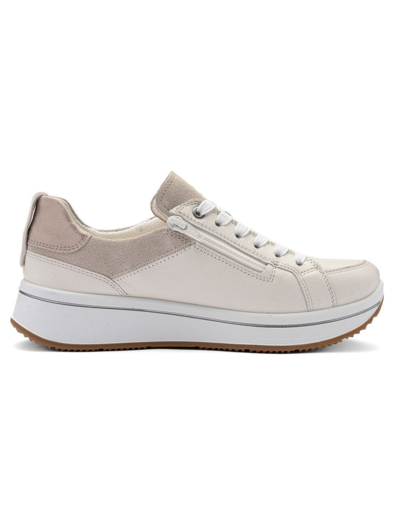 Ara Beige Wide Fit Trainer|122751209