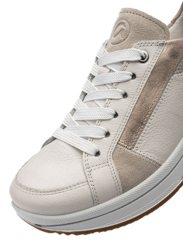 Ara Beige Wide Fit Trainer|122751209