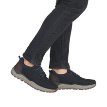 Load image into Gallery viewer, Rieker Extra Wide Navy Laced Shoe|0605014N
