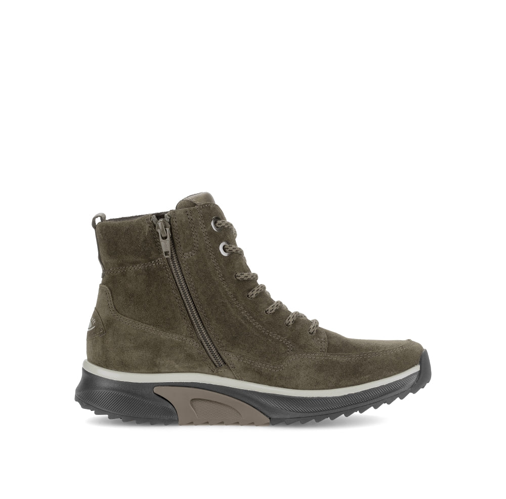 Rolling Soft Green Suede Ankle Boot| 080201005