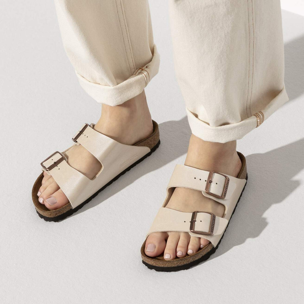 Birkenstock Arizona Birko Flor Pearl White|1009921S26