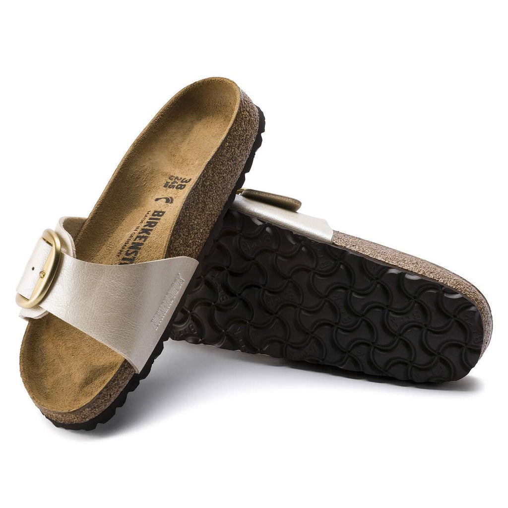 Birkenstock Madrid Big Buckle Birko-Flor Pearl White|1015278