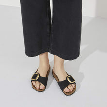 Load image into Gallery viewer, Birkenstock Madrid Big Buckle Nubuck Leather Black|1023342
