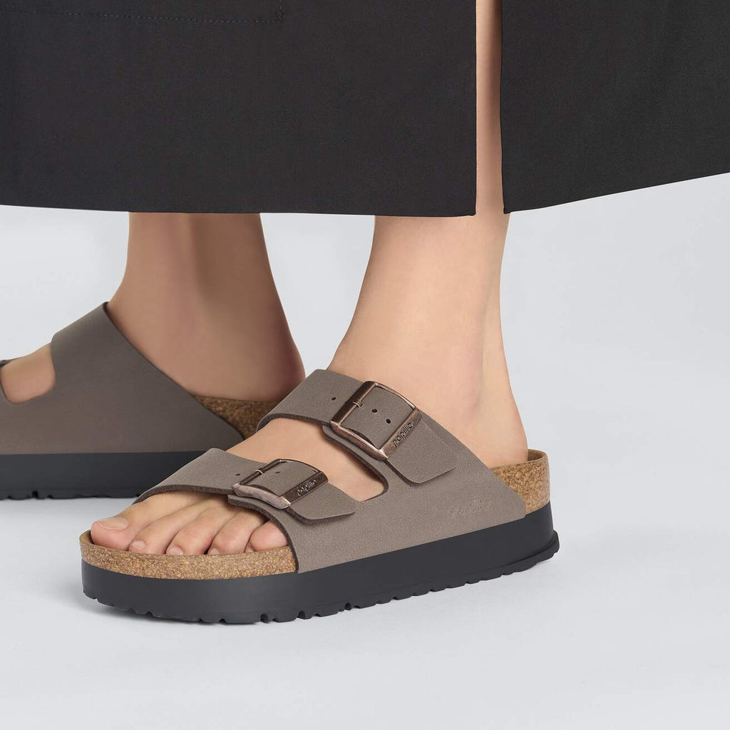 Birkenstock Arizona Flex Platform Birko-Flor Mocca|1027417