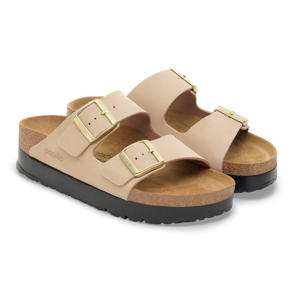 Birkenstock Arizona PAP Flex Platform  Nubuk Leather|1028379